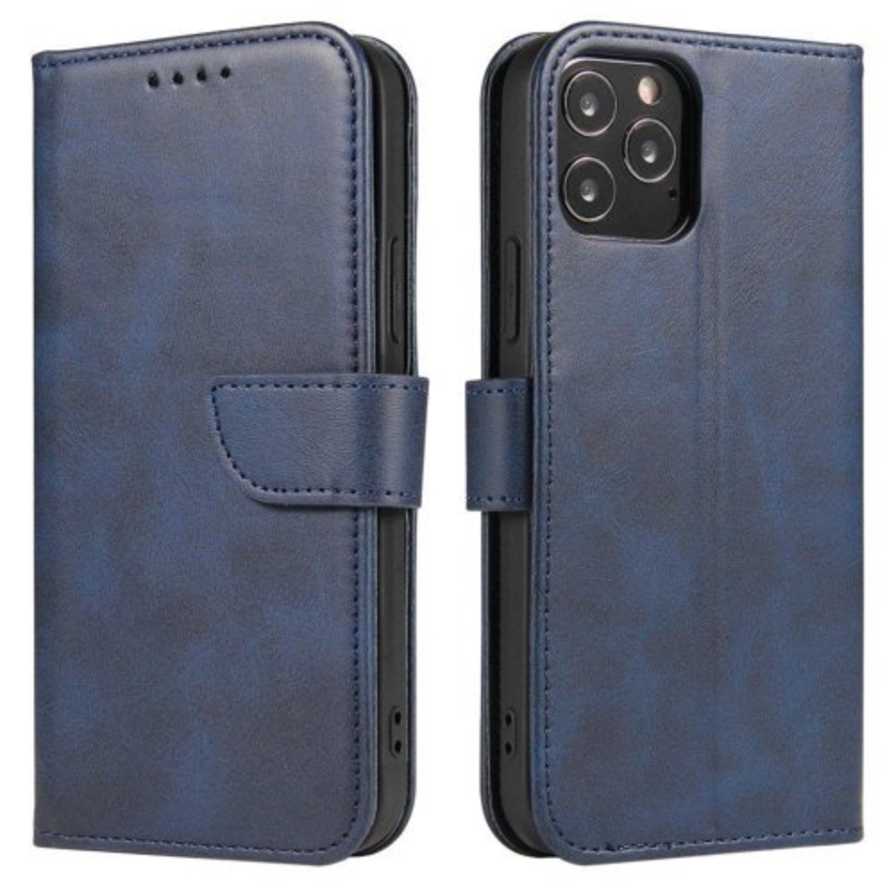 Magnet Case elegant bookcase type case with kickstand for Samsung Galaxy S21 Plus 5G blue