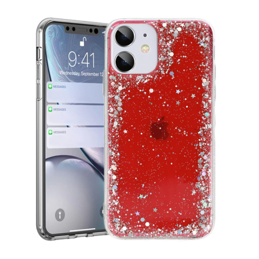 Brilliant Clear Case > Sam G998 Galaxy S21 Ultra Red