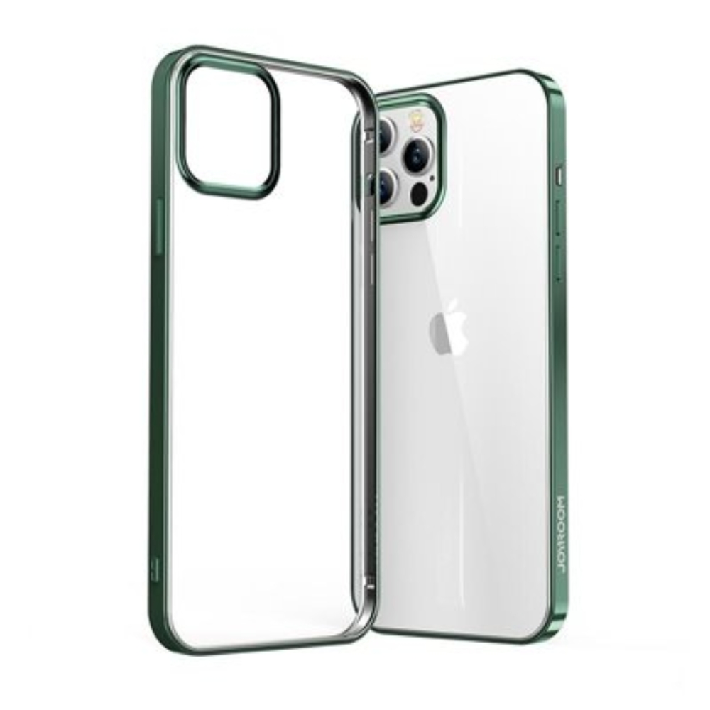 Joyroom New Beautiful Series ultra thin case with electroplated frame for iPhone 12 Pro Max green