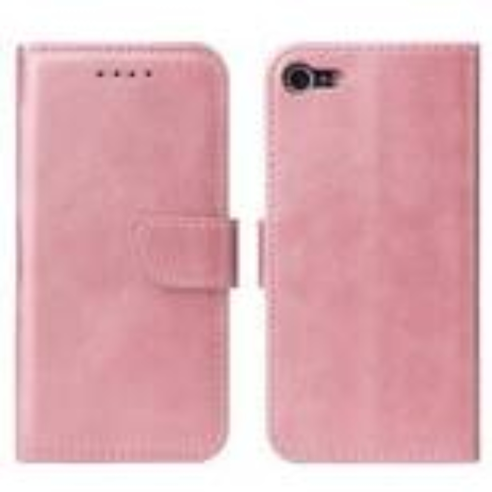 Magnet Case elegant bookcase type case with kickstand for iPhone SE 2020 / iPhone 8 / iPhone 7 pink