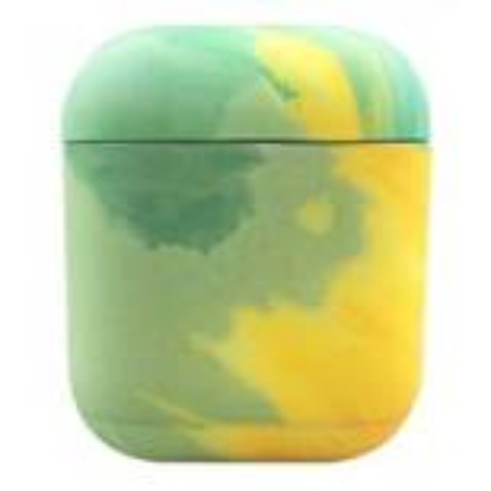 Watercolor AirPods Case colorful hard case for AirPods 2 / AirPods 1 yellow