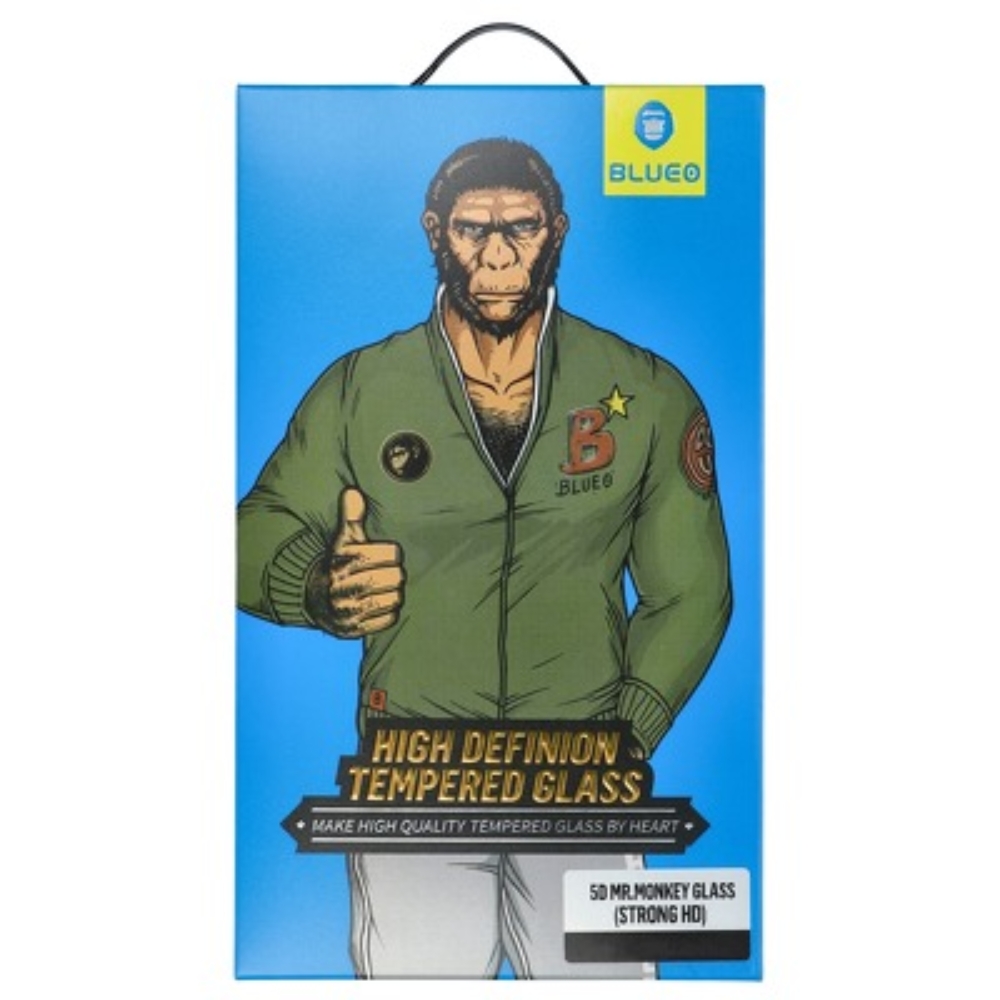 5D Mr. Monkey Glass – for Xiaomi Redmi 9A / Redmi 9C / Redmi 9I / Redmi 9AT black (Strong Lite)