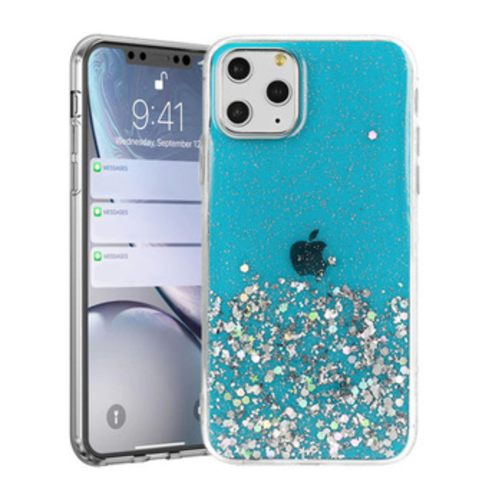 Brilliant Clear Case for Iphone 13 Pro Max Blue