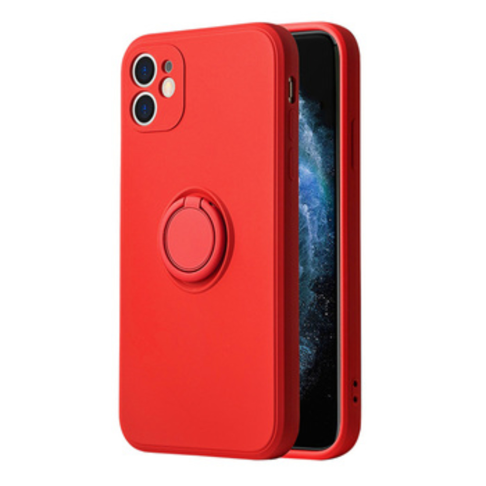 Vennus Silicone Ring for Iphone 12 Pro Red