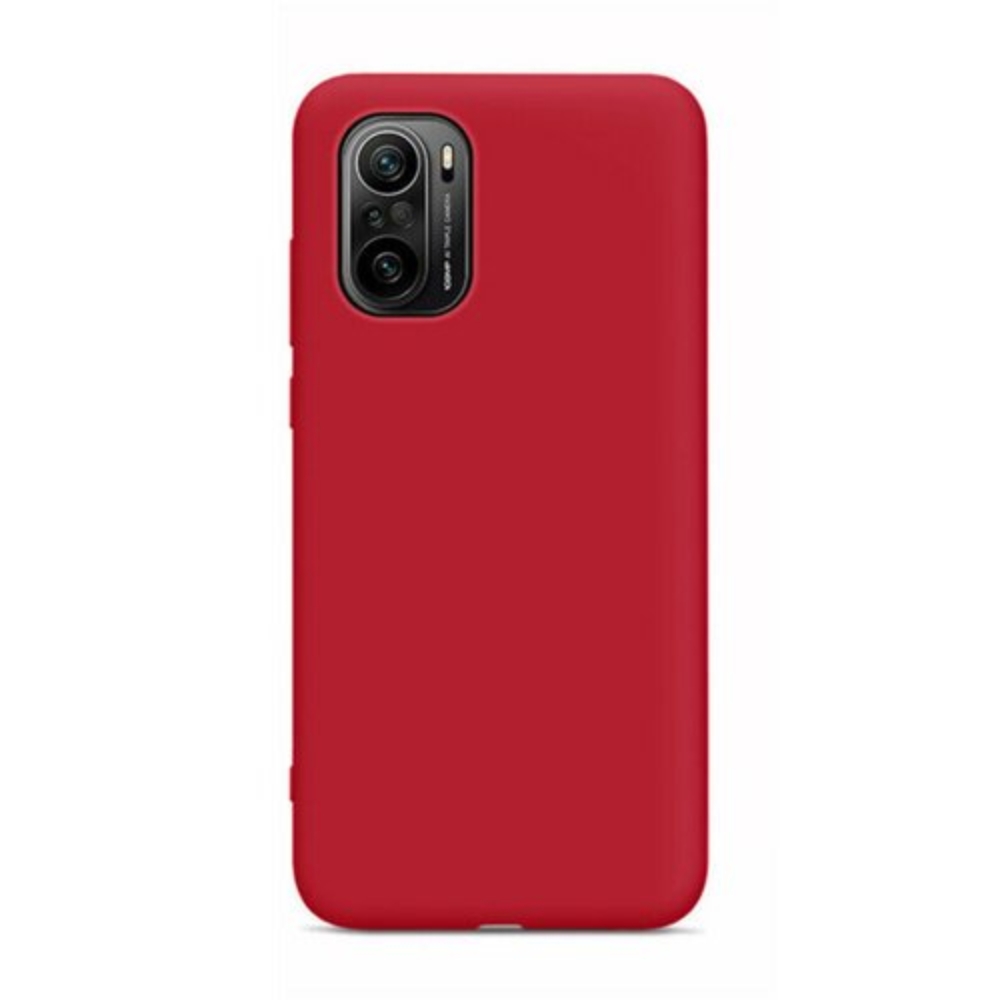 Silicone Case Soft Flexible Rubber Cover for Xiaomi Redmi K40 Pro+ / K40 Pro / K40 / Poco F3 / Mi 11i red
