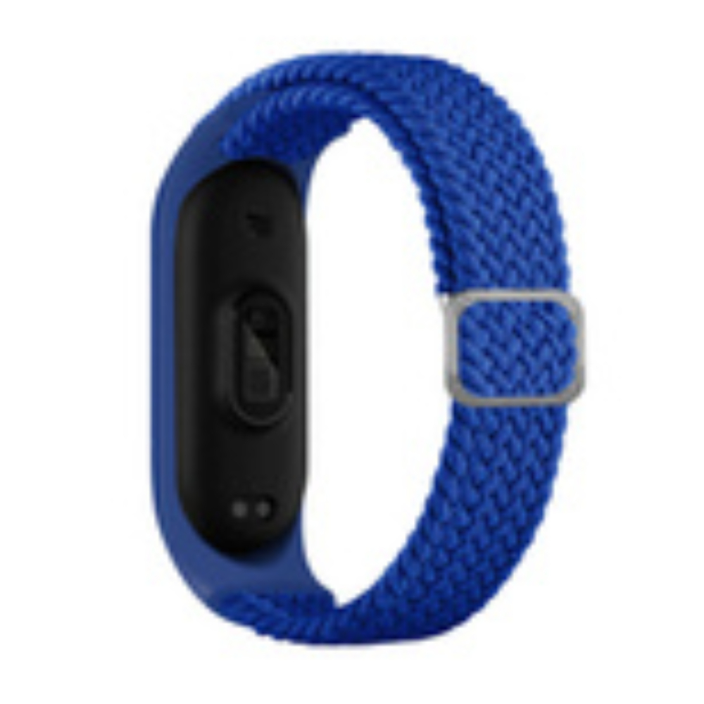 Strap Fabric replacement band strap for Xiaomi Mi Band 6 / 5 / 4 / 3 braided cloth bracelet blue 77708