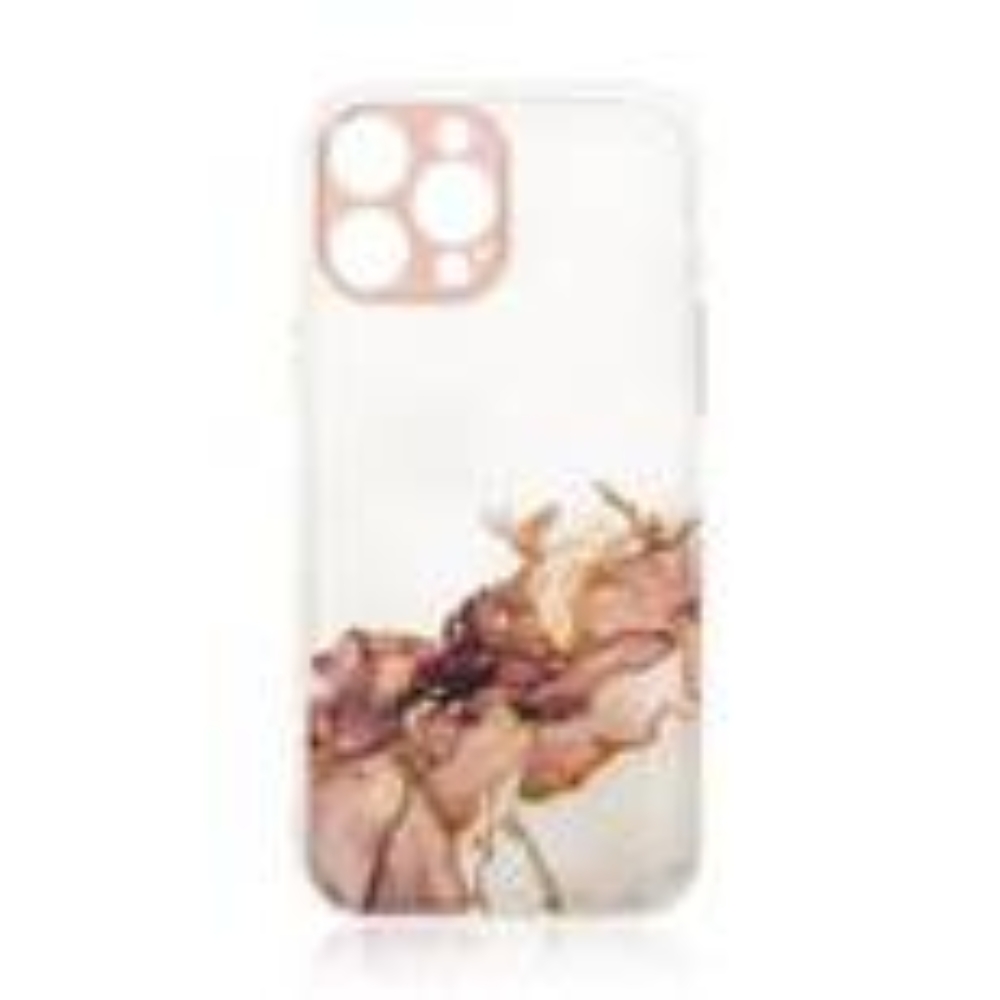 Marble Case for iPhone 13 Pro Max Gel Cover Marble Brown 96277