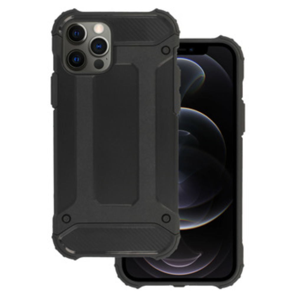 Armor Carbon Case for Iphone 12/12 Pro Black