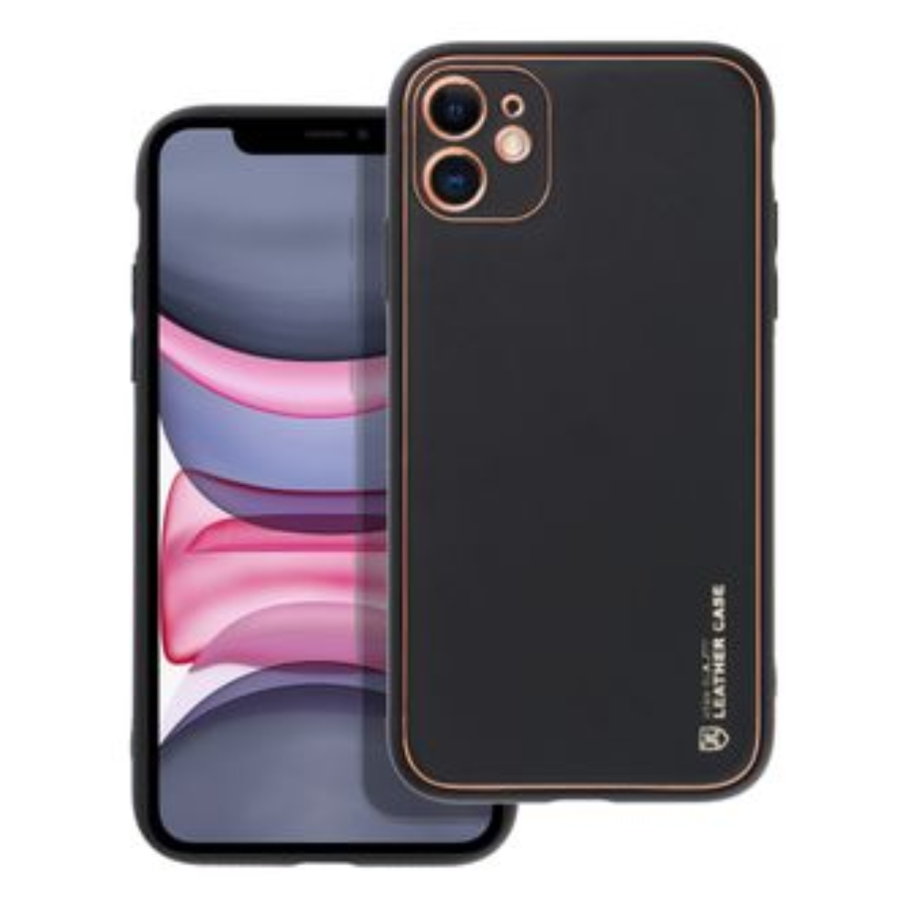 LEATHER Case for IPHONE 11 black