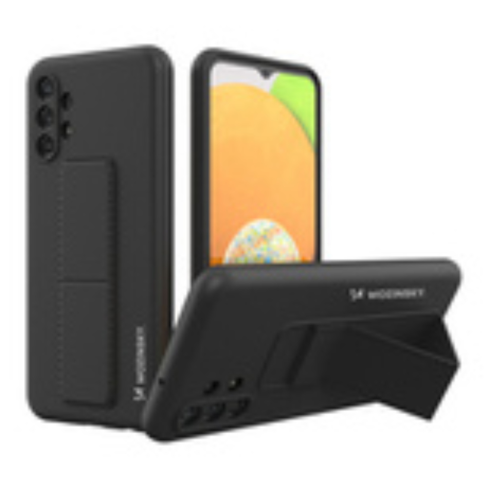 Wozinsky Kickstand Case Silicone Stand Cover for Samsung Galaxy A23 black 90144