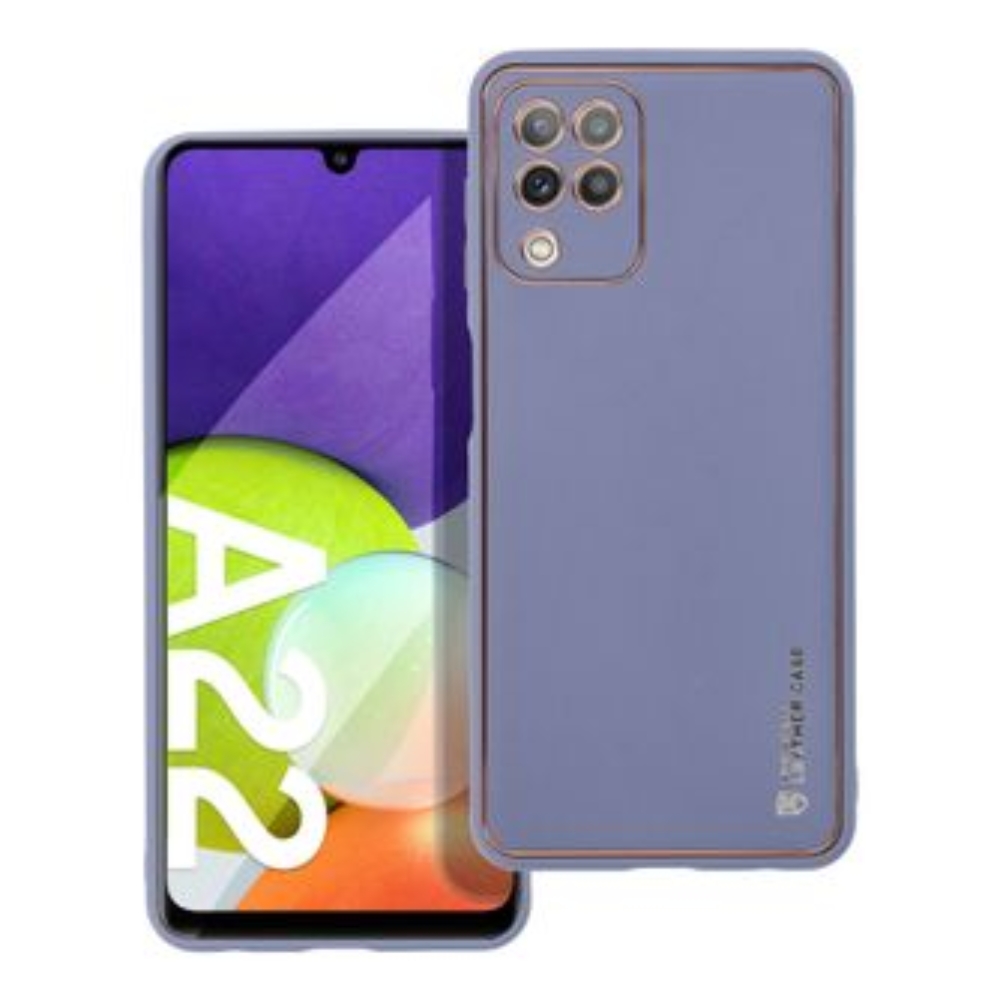 Forcell LEATHER Case for SAMSUNG Galaxy A22 4G blue