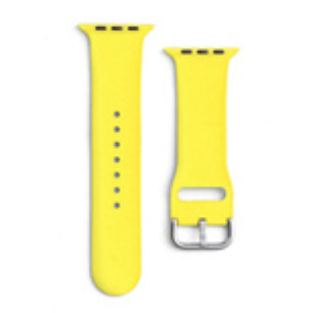 Silicone Strap APS Silicone Watch Band Ultra / 8/7/6/5/4/3/2 / SE 49/45/44 / 42mm Strap Watchband Yellow 106373