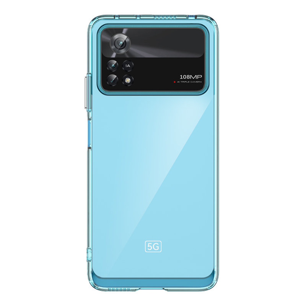 Outer Space Case for Xiaomi Poco X4 Pro 5G cover with a flexible frame blue 106604