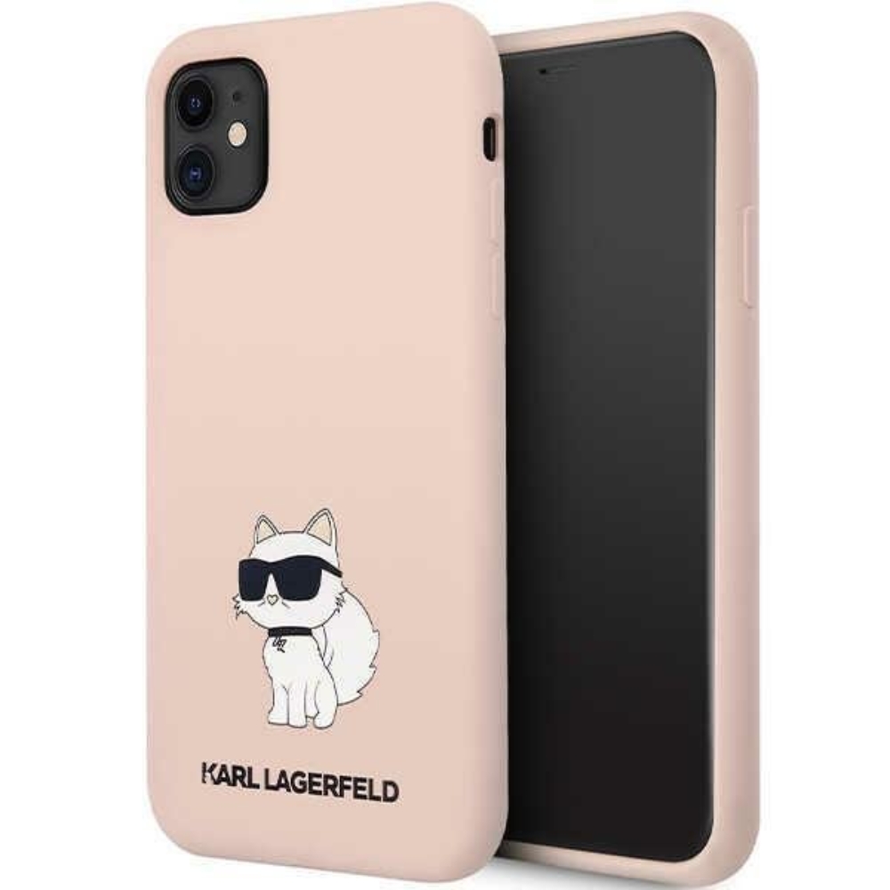 Karl Lagerfeld KLHCN61SNCHBCP iPhone 11/ XR 6.1″ hardcase pink/pink Silicone Choupette 138279