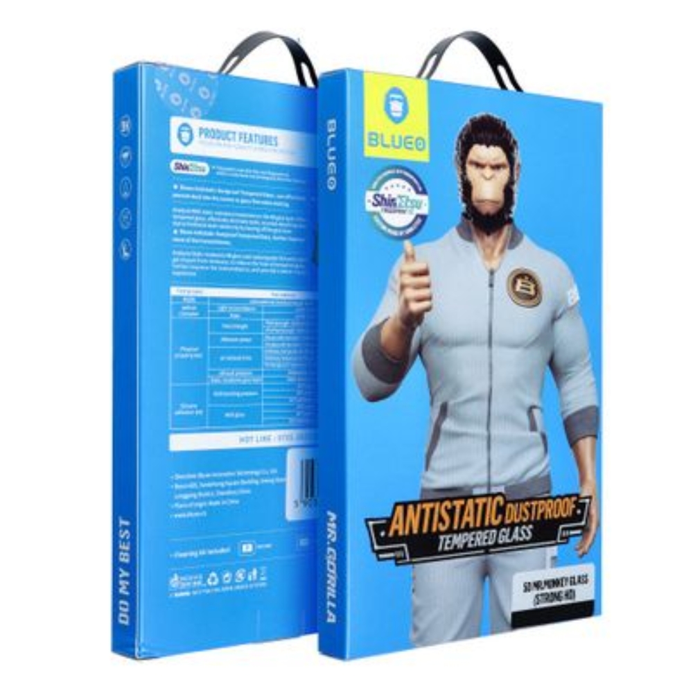 5D Mr. Monkey Glass – for Samsung Galaxy A14 4G / A14 5G black (Strong Lite)