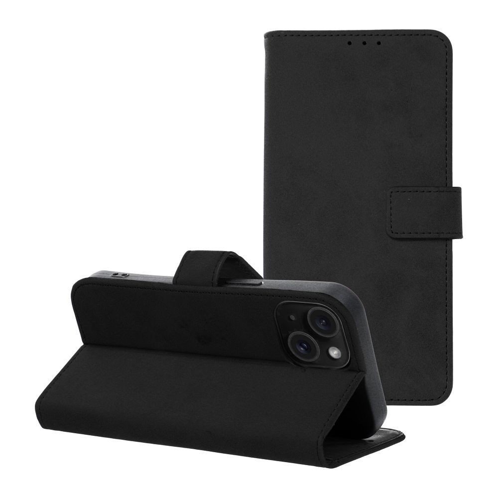 TENDER Book Case for IPHONE 15 Plus ( 6.7 black