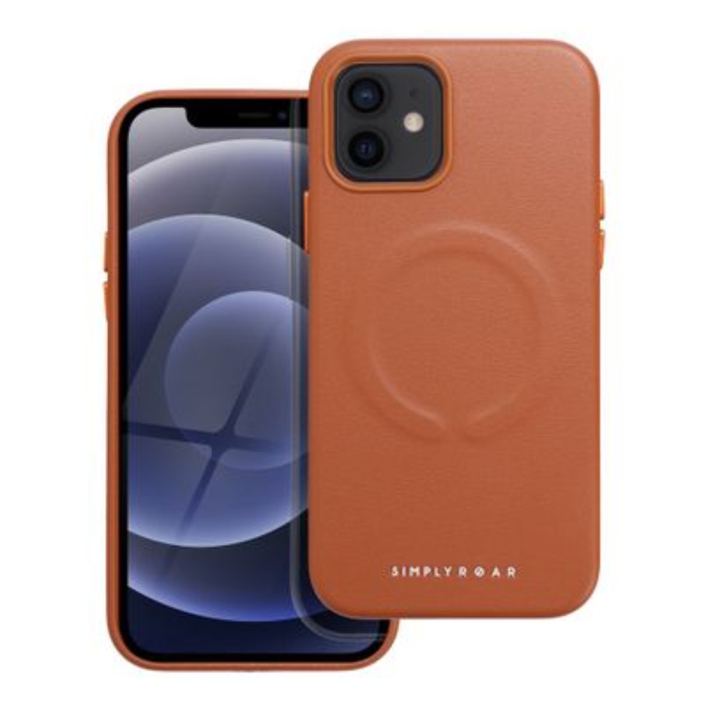 Roar Leather Mag Case – for iPhone 12 Brown