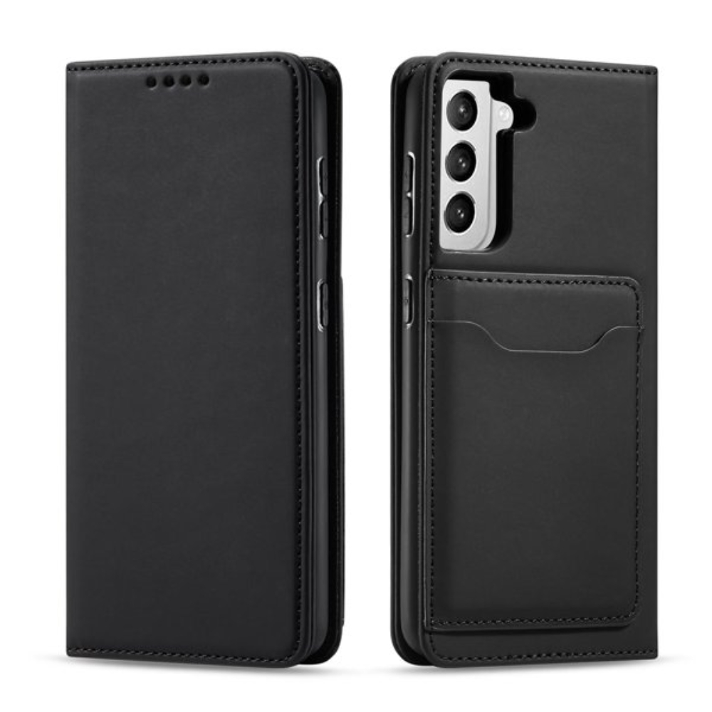 Magnet Card Case Case for Samsung Galaxy S22 Pouch Wallet Card Holder Black 94935