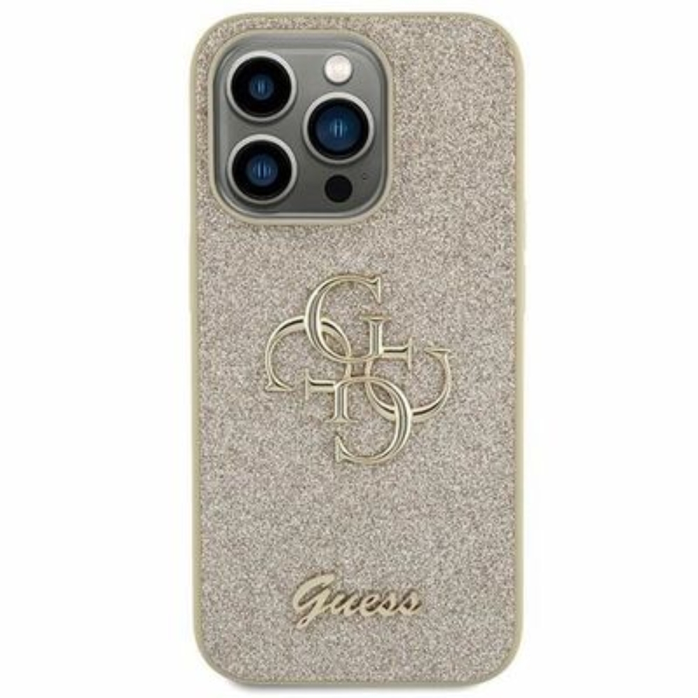 Original faceplate case GUESS GUHCS23FEHG4SGD for SAMSUNG S23 FE (Fixed Glitter / gold)