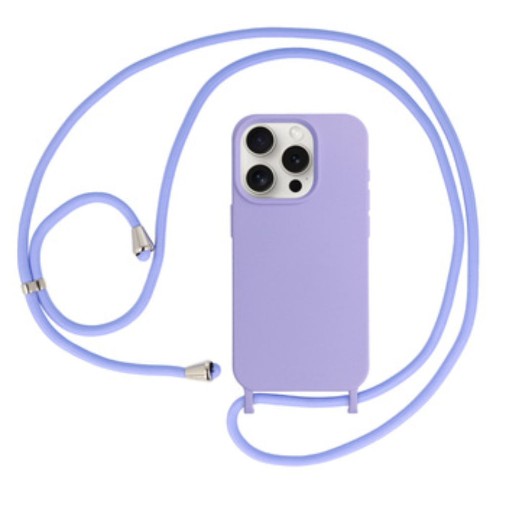 Strap Silicone Case for Iphone 13 Pro Max design 1 purple