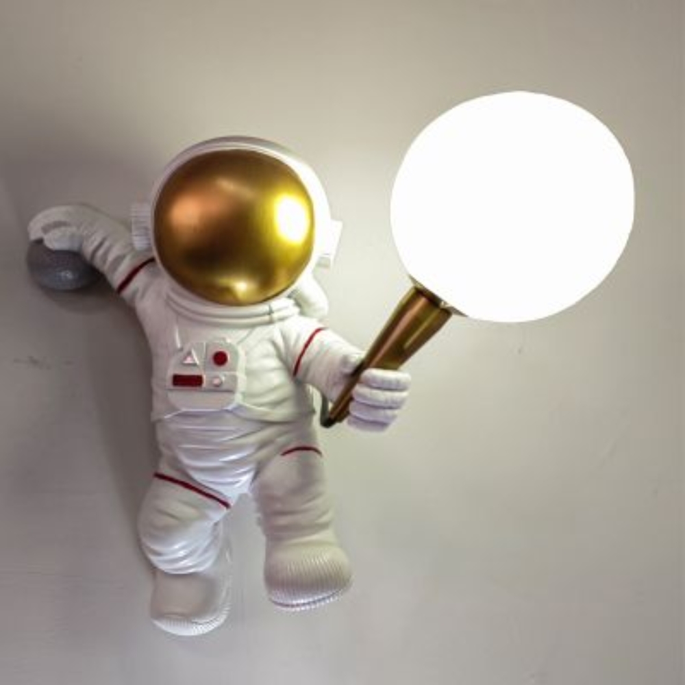 Moon table lamp ASTRONAUT hanging Art Deco (model 3) AMTL